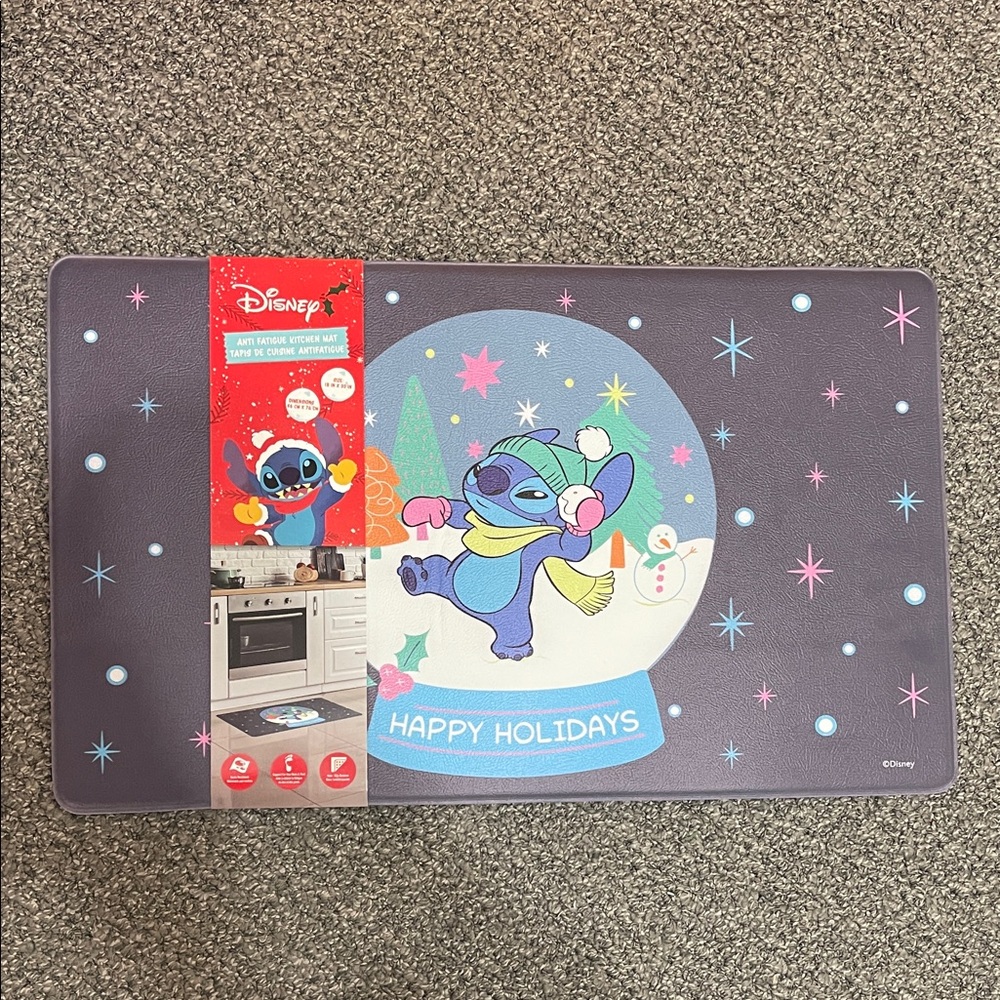 Disney Stitch Holiday Mat - Purple and Blue